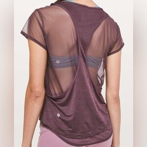 LULULEMON Set The Course Short Sleeve EUC